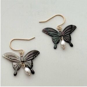 Tramps & Thieves Maris Butterfly Mother of Pearl Earrings